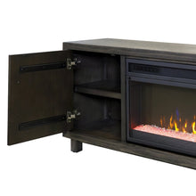 Palisades 96" Fireplace Console, Fully Assembled, Gray