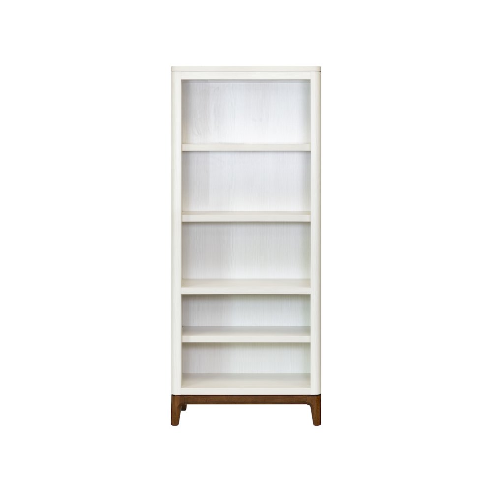 Contemporary Laminate Wood Open Bookcase, Office Shelving, Storage Cabinet