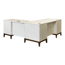 Contemporary Laminate Wood L-Desk & Return, Office Writing Table & Return