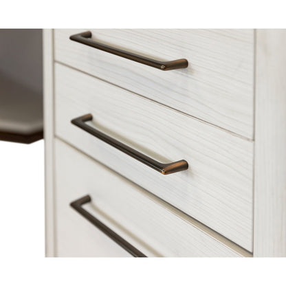 Contemporary Laminate Wood L-Desk & Return, Office Writing Table & Return