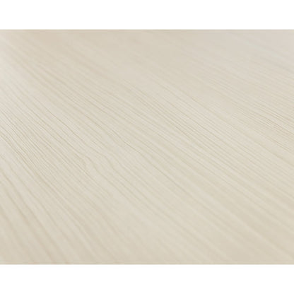 Contemporary Laminate Wood Office Desk, Writing Table, Storage Credenza, White