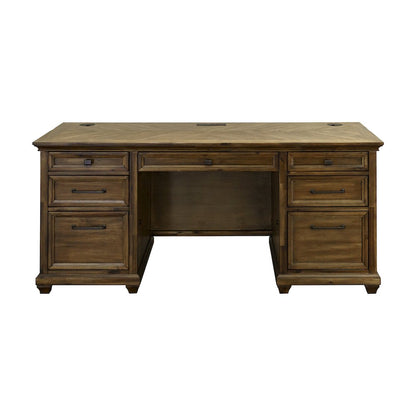 Porter Traditional Credenza, Brown
