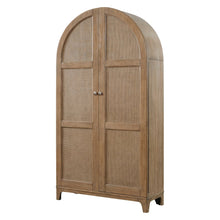 Quincey Coastal Arch shaped Bar Cabinet, Fully Assembled