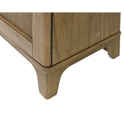 Quincey Coastal Arch shaped Bar Cabinet, Fully Assembled