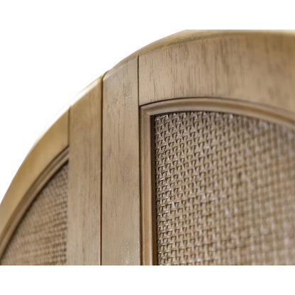 Quincey Coastal Arch shaped Bar Cabinet, Fully Assembled