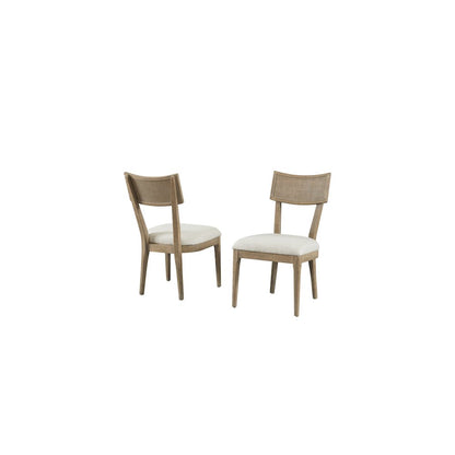 Quincey Two Wood Coastal Kitchen Table Chairs, Dining Side Chairs
