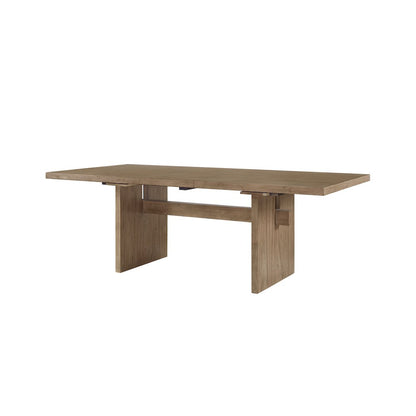 Quincey Coastal Wood Kitchen Table, Brown