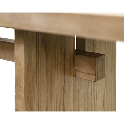 Quincey Coastal Wood Kitchen Table, Brown