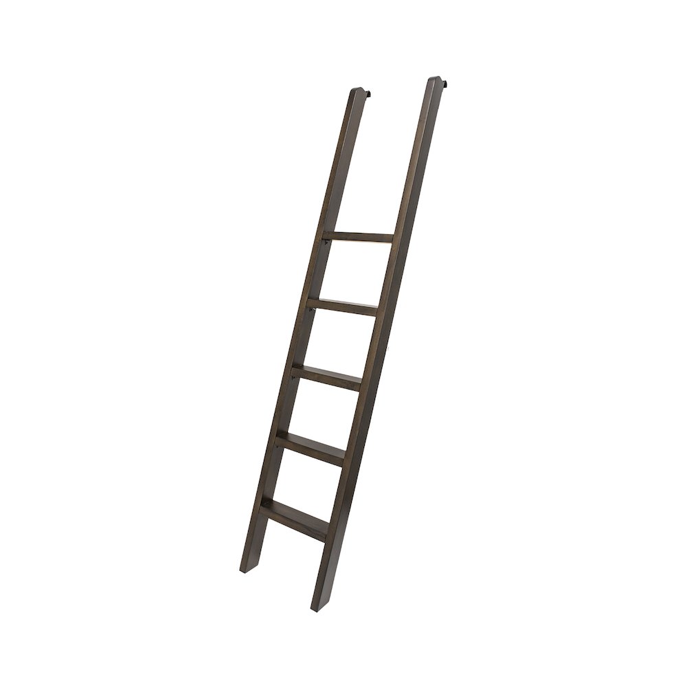Sonoma Executive Bookcase Wall With Wood Ladder, Brown