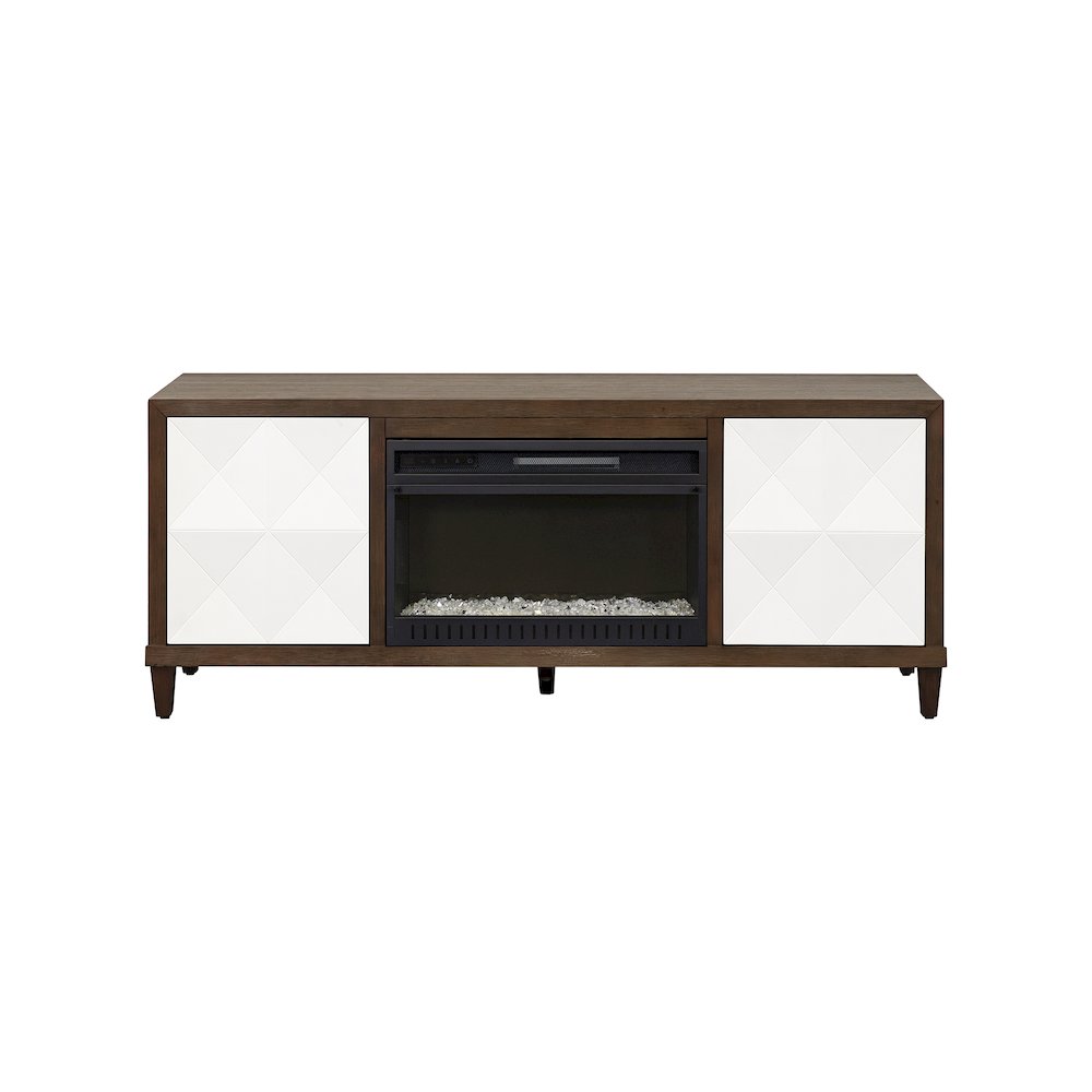 Stellar Wood 65" Fireplace Console with with doors
