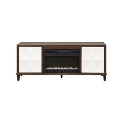Stellar Wood 65" Fireplace Console with with doors