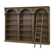 Stratton 8' Tall Bookcase Wall With Ladder, Storage
