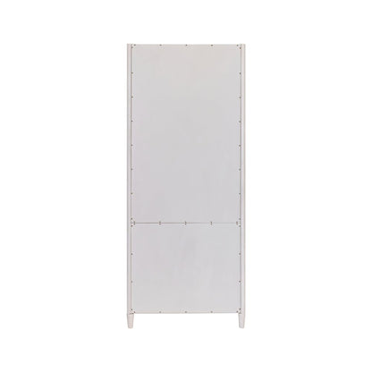 Wood Open Bookcase, Office Shelving, Storage Cabinet, Fully Assembled, White