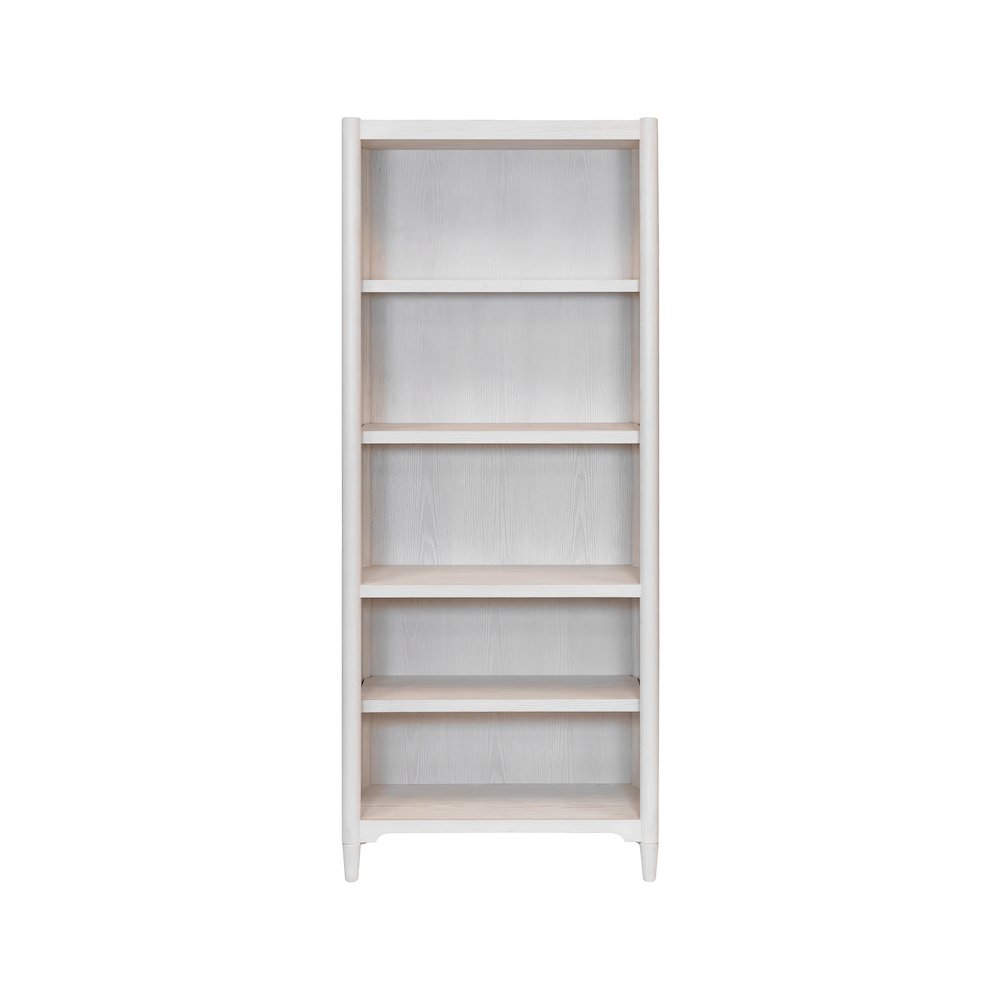 Wood Open Bookcase, Office Shelving, Storage Cabinet, Fully Assembled, White
