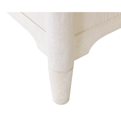 Wood Double Pedestal Executive Desk, Writing Table, Office Storage, White