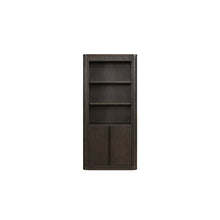 Tulane Executive Bookcase With Doors, Brown