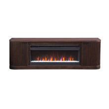 Tulane 76" Fireplace Console, Fully Assembled, Brown