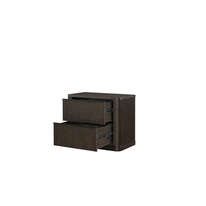 Tulane Wood Lateral File With Legal/Letter File Drawer, Brown