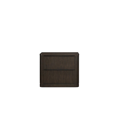 Tulane Wood Lateral File With Legal/Letter File Drawer, Brown