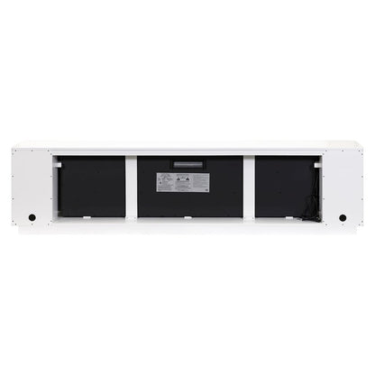 Uptown 96" Fireplace Console, Fully Assembled, White
