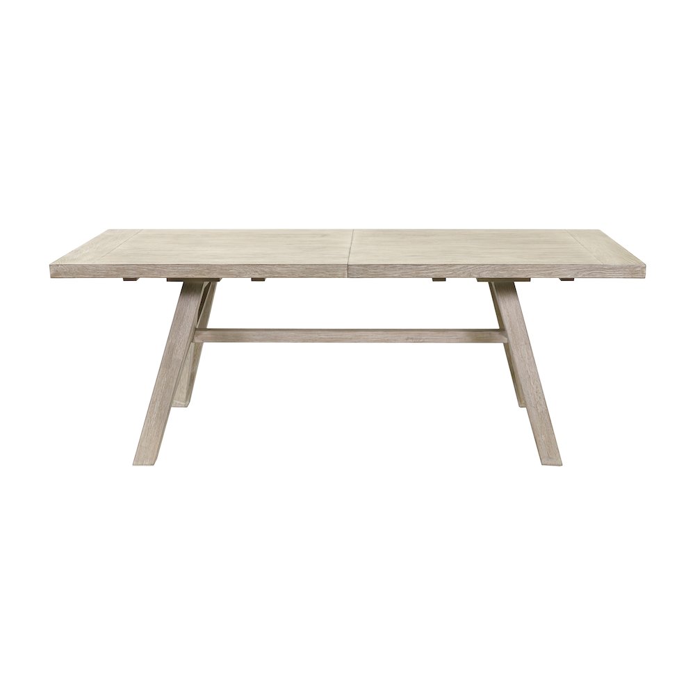 Winslow Modern Farmhouse Rectangular Extension Kitchen Dining Table, Brown