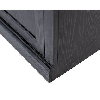 Traditional Wood Bookcase with Doors, Office Storage