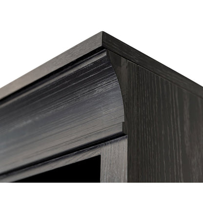 Traditional Wood Bookcase with Doors, Office Storage