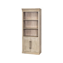 Traditional Wood Bookcase with Doors, Office Storage