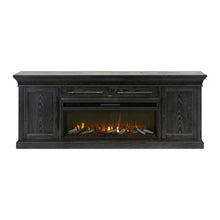 Transitional 80" Fireplace Console, Entertainment Storage, TV Stand