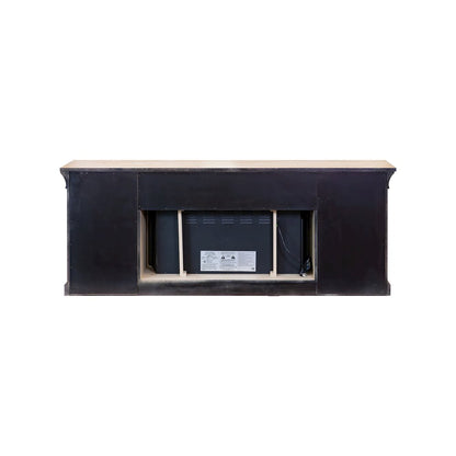 Transitional 80" Fireplace Console, Entertainment Storage, TV Stand