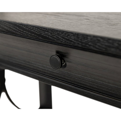Traditional Wood Writing Desk, Office Table with Drawers