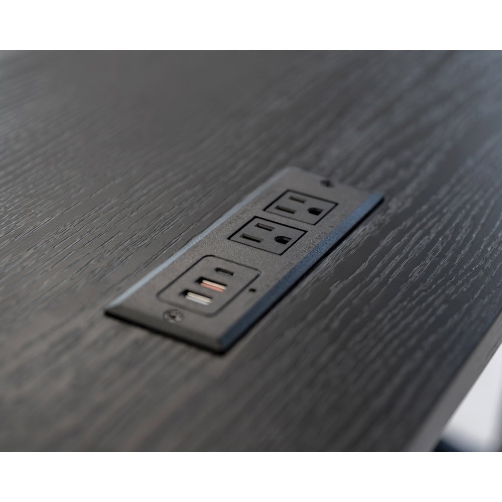 Traditional Wood Writing Desk, Office Table with Drawers