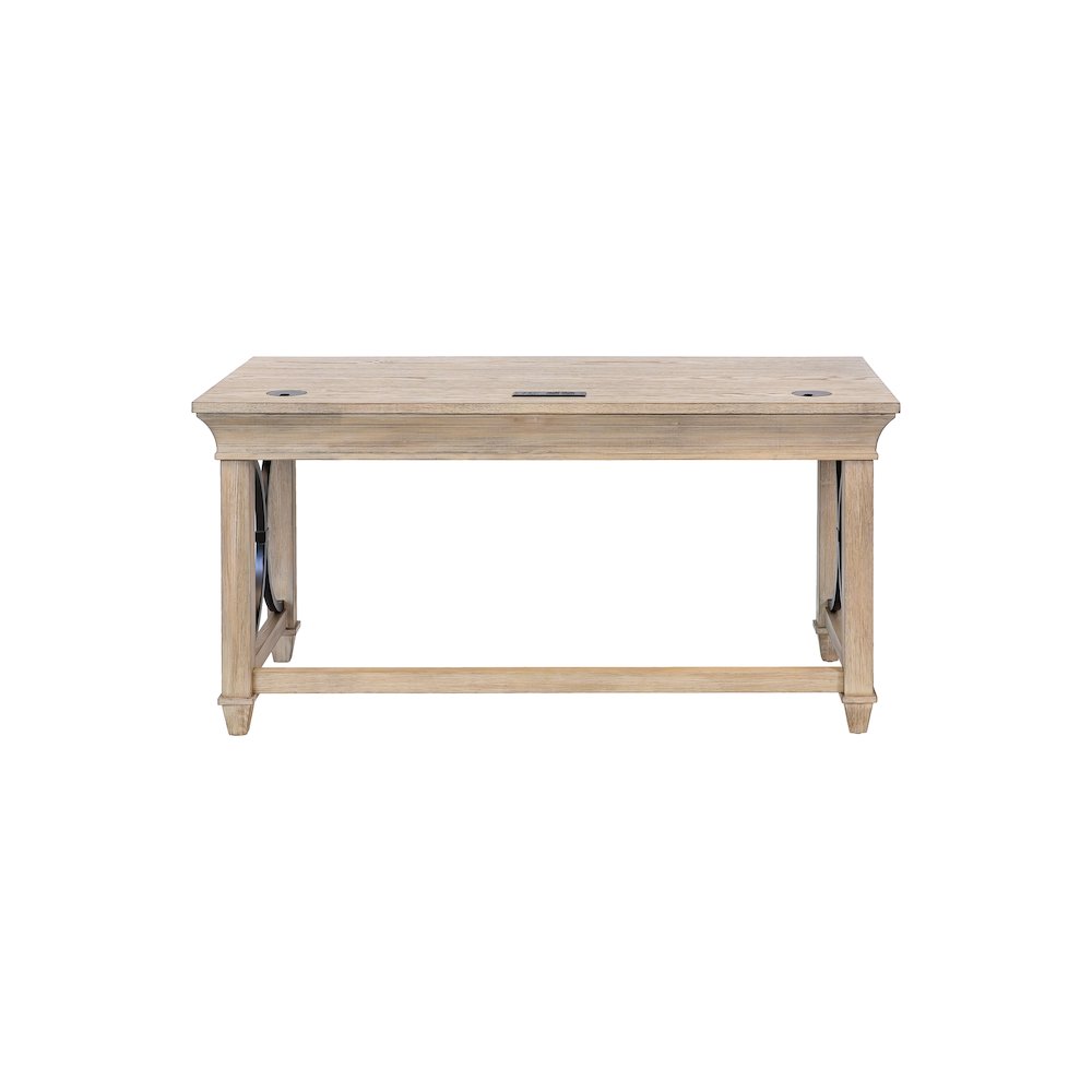 Traditional Wood Writing Desk, Office Table with Drawers