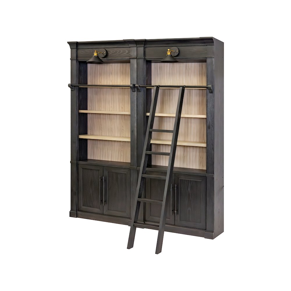 Contemporary Decorative Wooden Ladder, Black