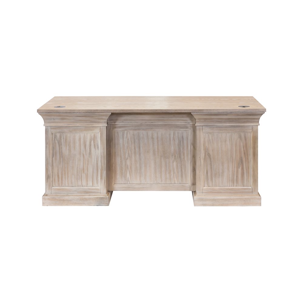 Traditional Wood Double Pedestal Desk, Executive Desk, Office Table