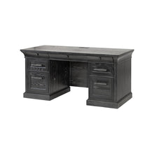 Traditional Wood Executive Desk, Storage Office Credenza