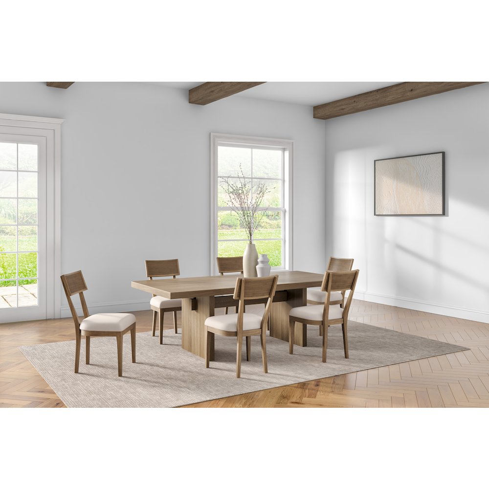 Quincey Two Wood Coastal Kitchen Table Chairs, Dining Side Chairs