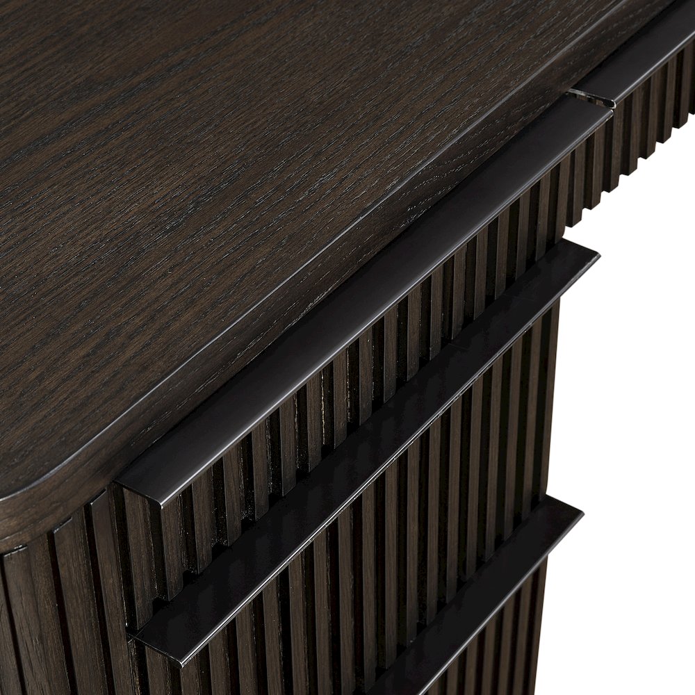 Tulane Pedestal L-Desk, Pedestal L-Desk with Open Return