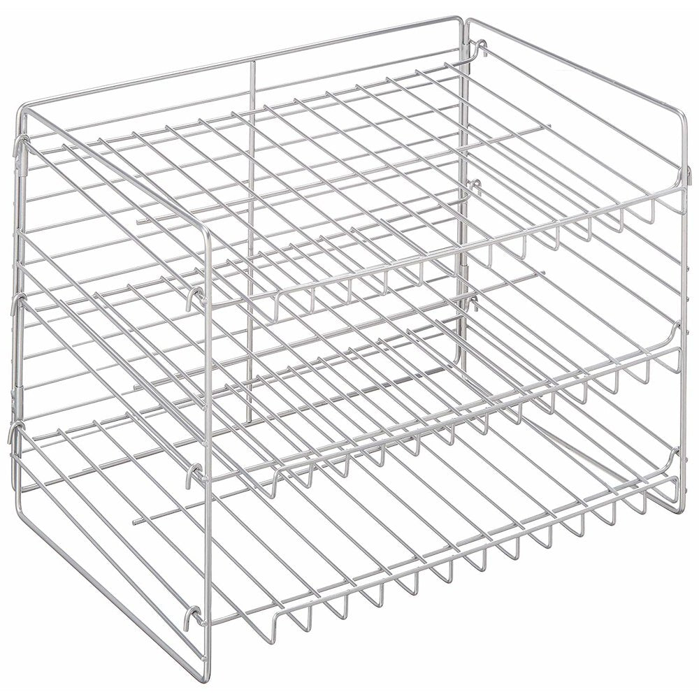 Iron Wire Storage Rack (Chrome)