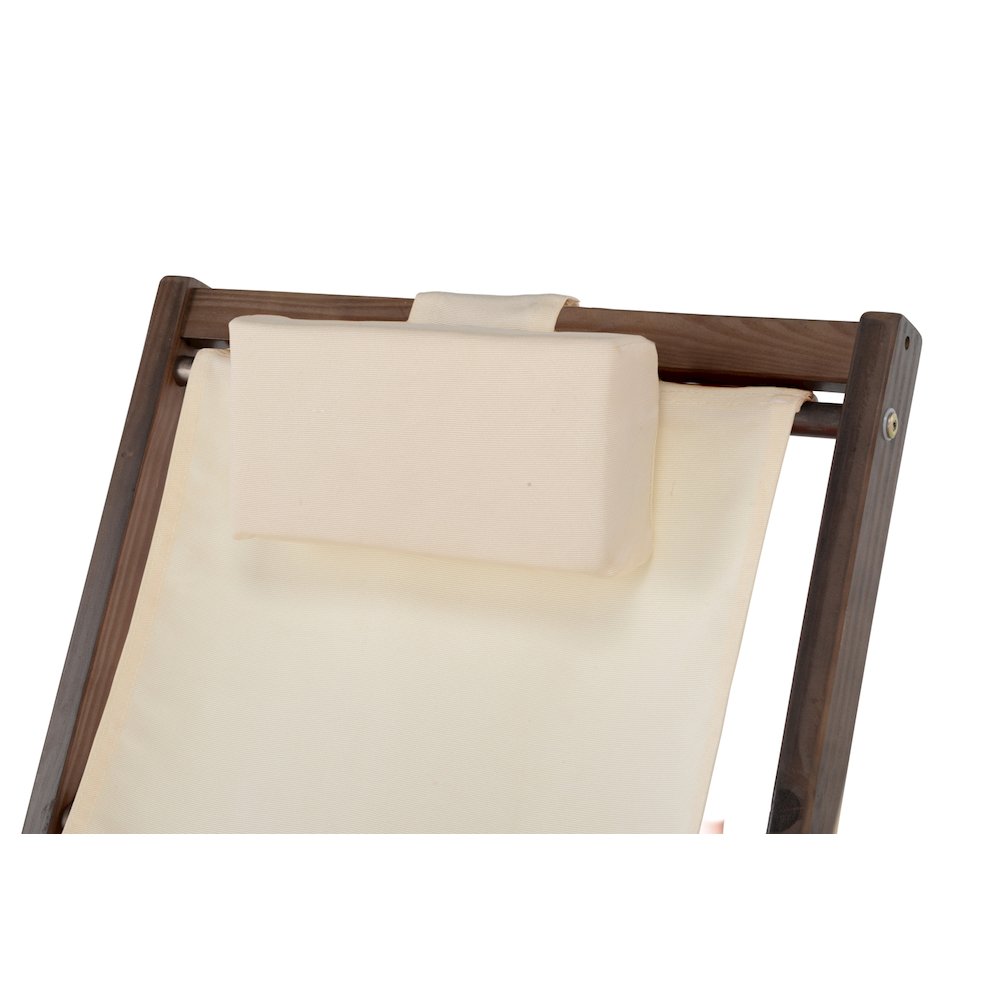 Canvas Sling Chair With Cup And Wine Holder
