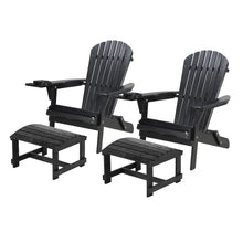 Foldable Adirondack Chair With Cup Holder Conversation Set