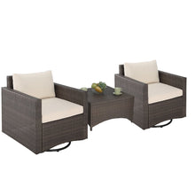 2 Swivel Chairs And 1 Coffee Table