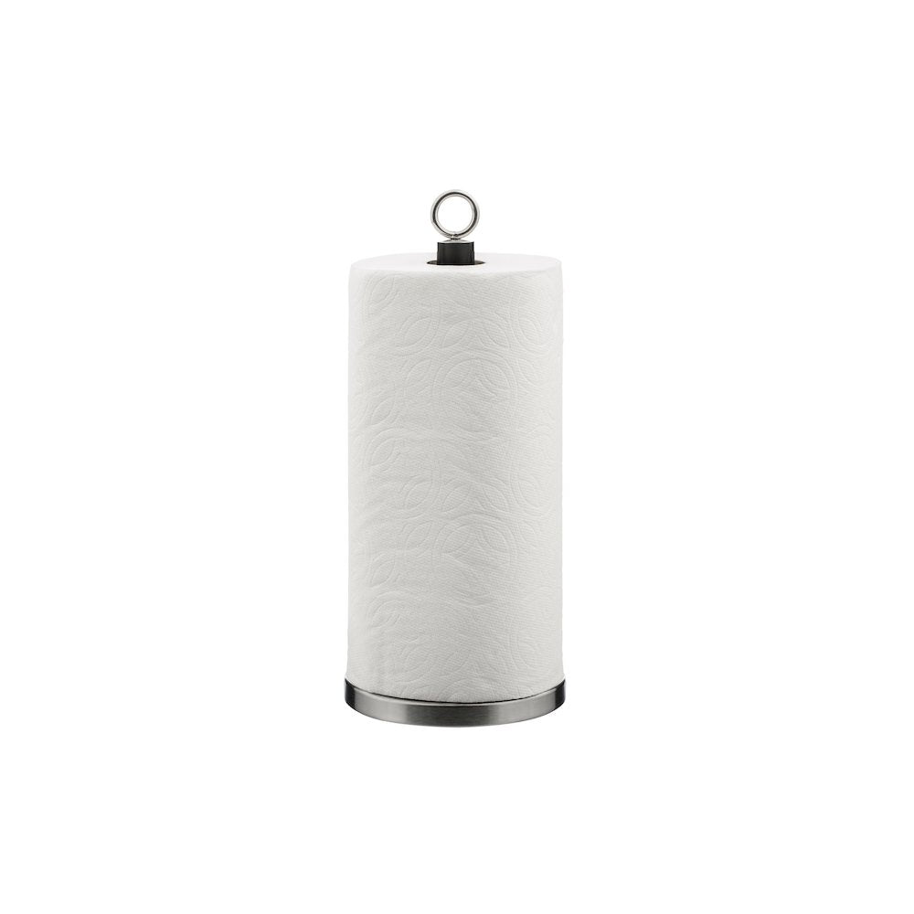 Paper Towel Holder With Black Ridges, Stylish Ring