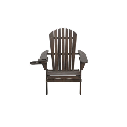 Foldable Adirondack Chair With Cup Holder Set Of 4