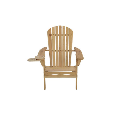 Foldable Adirondack Chair With Cup Holder Conversation Set