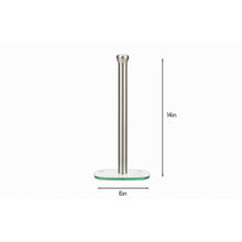 Paper Towel Holder With Heavy Glass Base