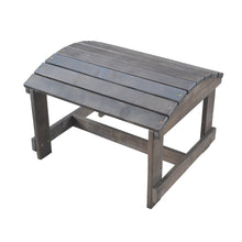 Dark Grey Adirondack Pine Ottoman