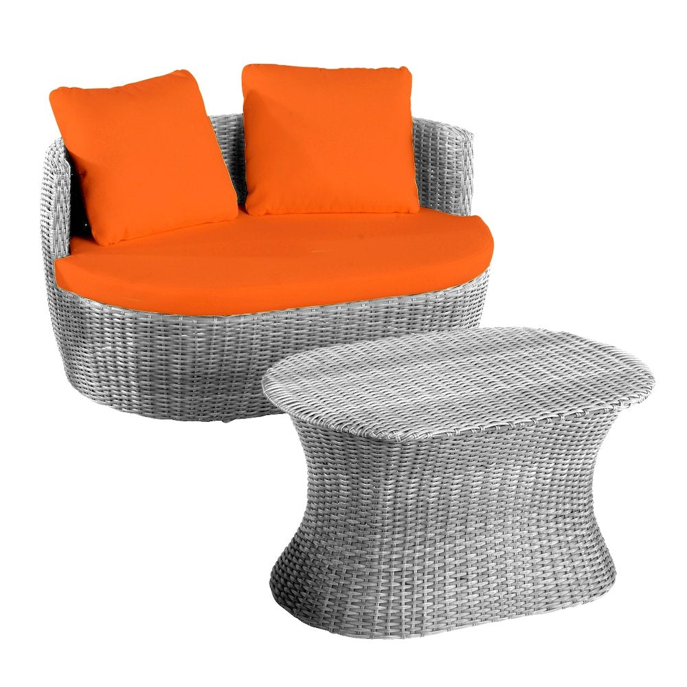 Outdoor 6-Piece Ottoman Set