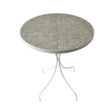 Mosaic Peace Lily Accent Table