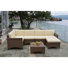 Modular Sectional Conversation Set With Ottoman